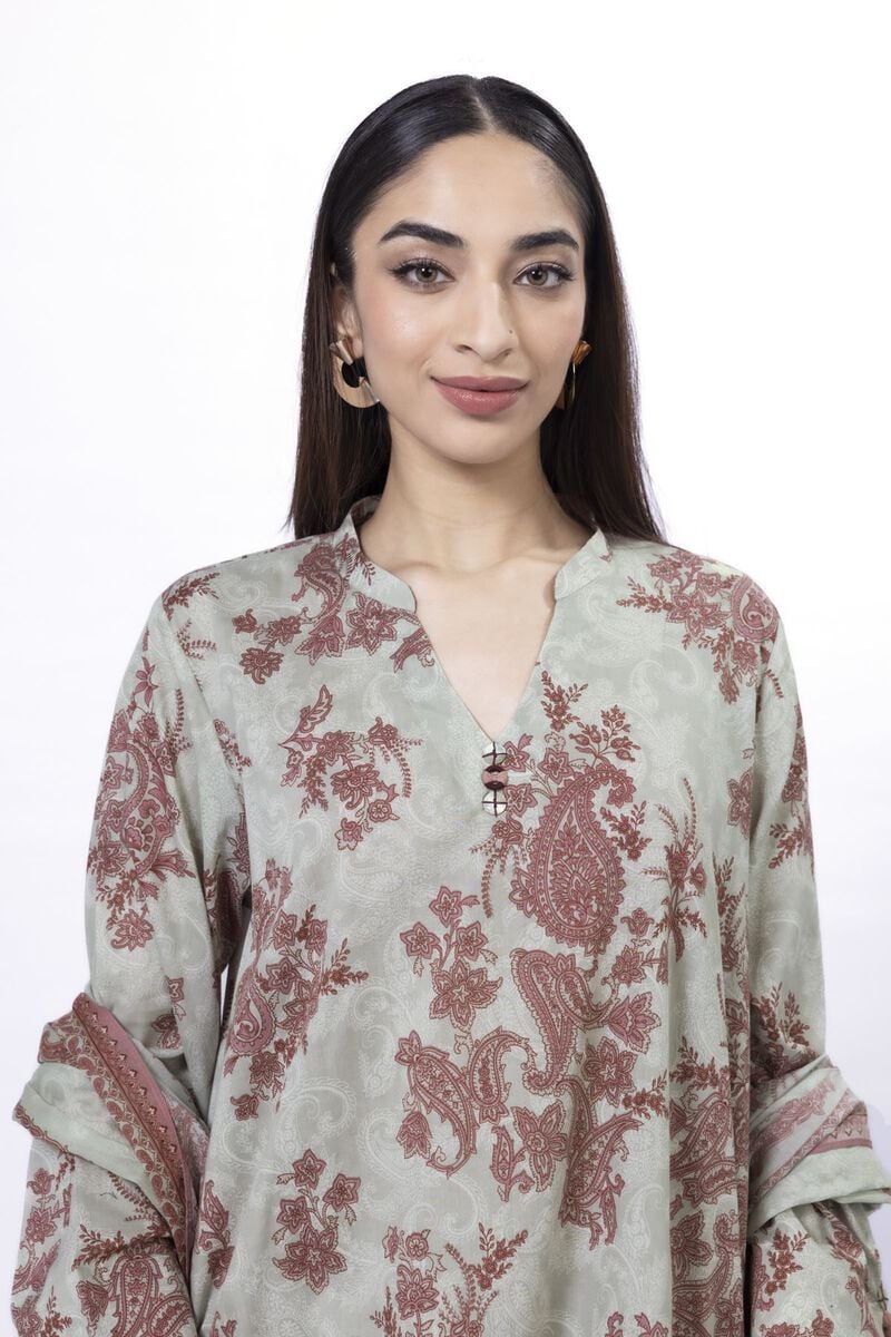 KHAADI | UNSTITCHED 3 PIECE PRINTED LAWN SUIT