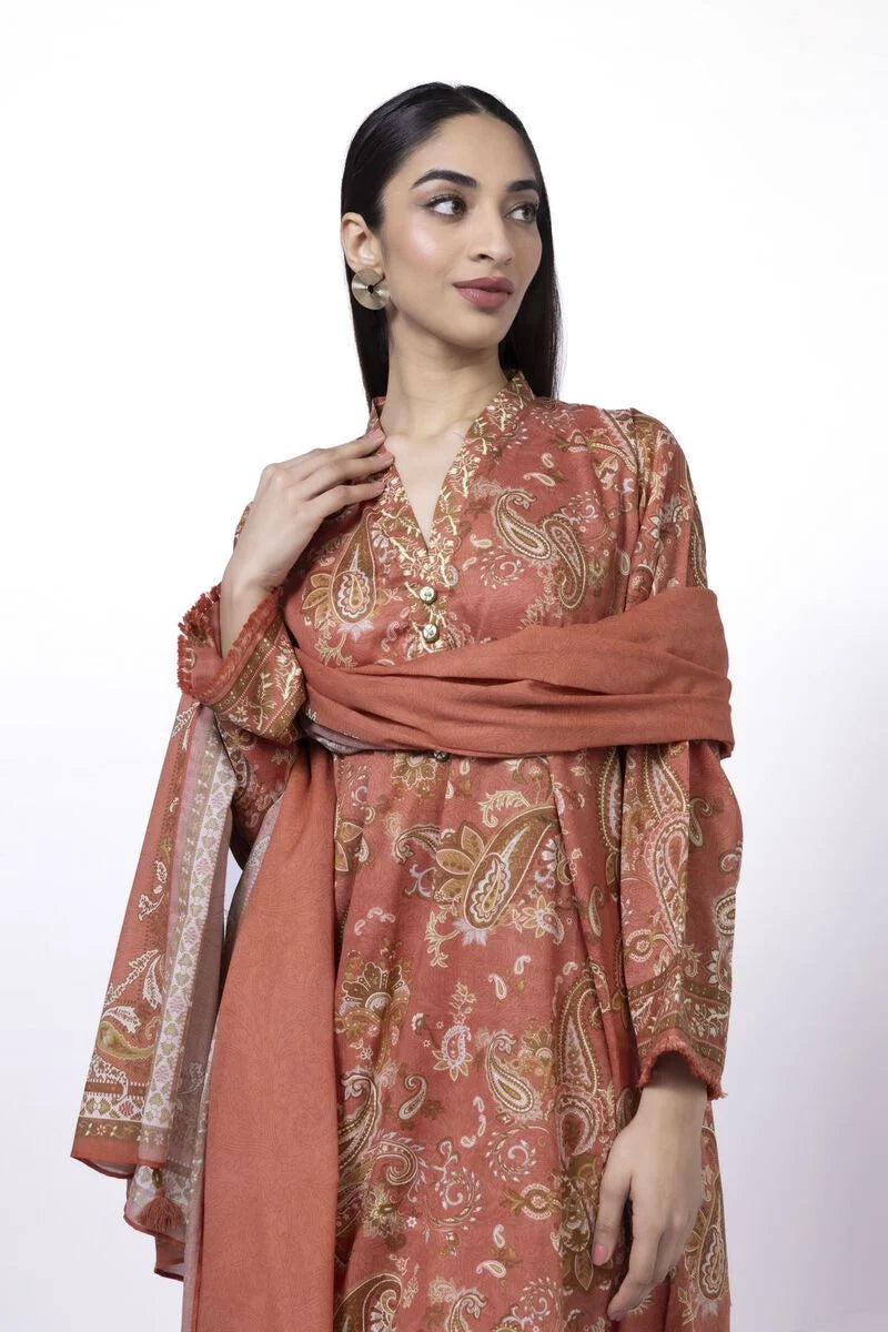KHAADI | UNSTITCHED 3 PIECE PRINTED LAWN SUIT