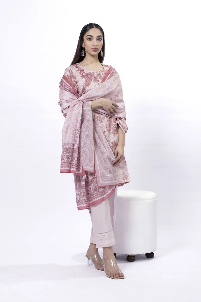 KHAADI | UNSTITCHED 3 PIECE PRINTED LAWN SUIT