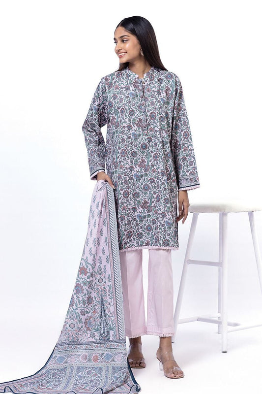 KHAADI | UNSTITCHED 3 PIECE PRINTED LAWN SUIT