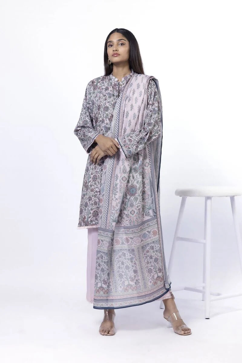 KHAADI | UNSTITCHED 3 PIECE PRINTED LAWN SUIT