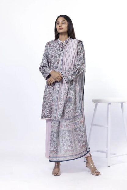 KHAADI | UNSTITCHED 3 PIECE PRINTED LAWN SUIT