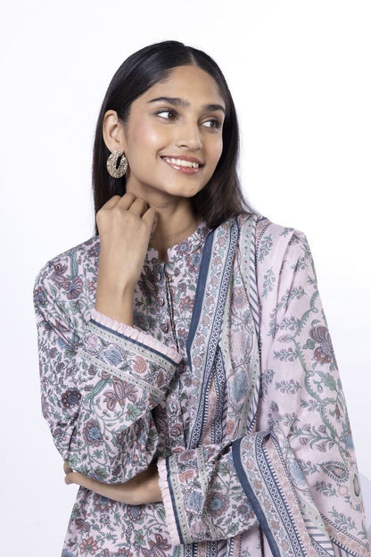 KHAADI | UNSTITCHED 3 PIECE PRINTED LAWN SUIT