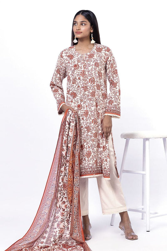KHAADI | UNSTITCHED 3 PIECE PRINTED LAWN SUIT