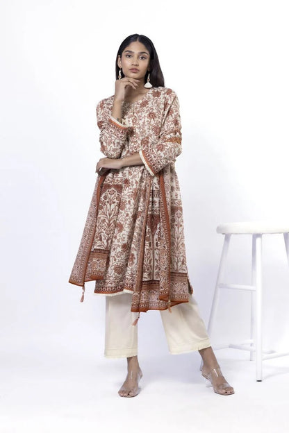 KHAADI | UNSTITCHED 3 PIECE PRINTED LAWN SUIT