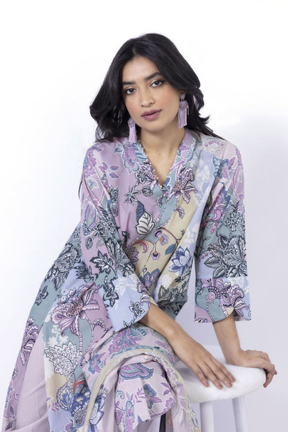 KHAADI | UNSTITCHED 3 PIECE PRINTED LAWN SUIT