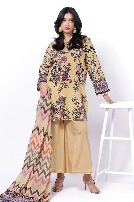 KHAADI | UNSTITCHED 3 PIECE PRINTED LAWN SUIT