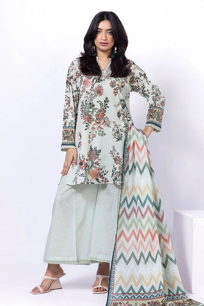 KHAADI | UNSTITCHED 3 PIECE PRINTED LAWN SUIT