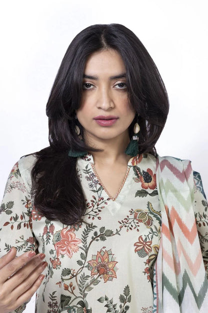 KHAADI | UNSTITCHED 3 PIECE PRINTED LAWN SUIT