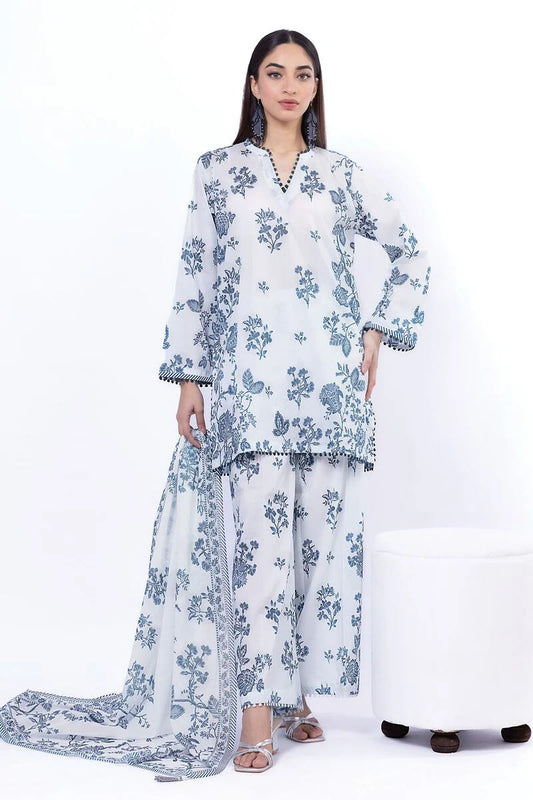 KHAADI | UNSTITCHED 3 PIECE PRINTED LAWN SUIT