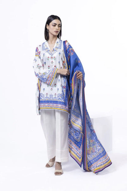 KHAADI | UNSTITCHED 3 PIECE PRINTED LAWN SUIT