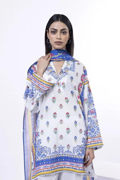KHAADI | UNSTITCHED 3 PIECE PRINTED LAWN SUIT