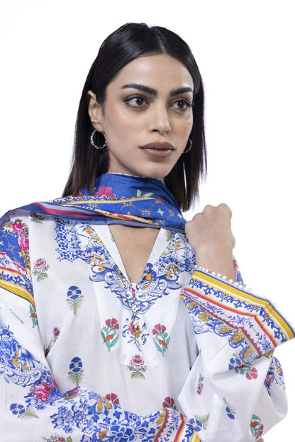 KHAADI | UNSTITCHED 3 PIECE PRINTED LAWN SUIT