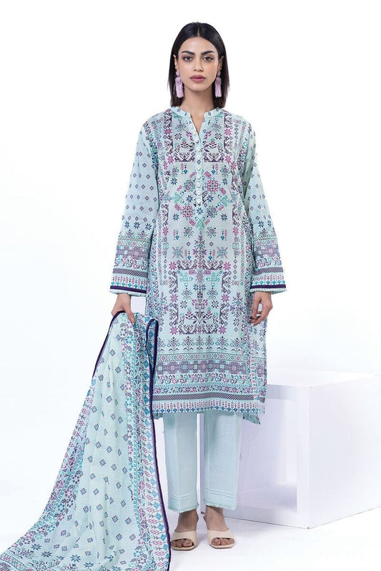KHAADI | UNSTITCHED 3 PIECE PRINTED LAWN SUIT