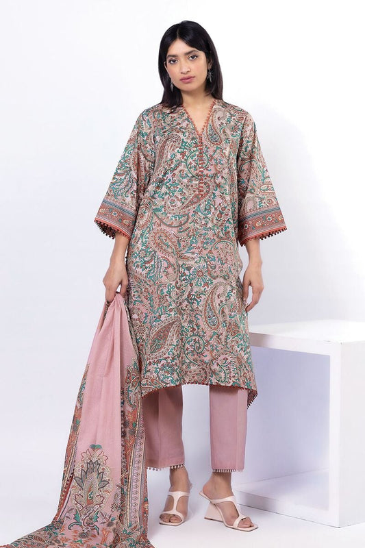KHAADI | UNSTITCHED 3 PIECE PRINTED LAWN SUIT