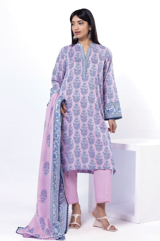 KHAADI | UNSTITCHED 3 PIECE PRINTED LAWN SUIT