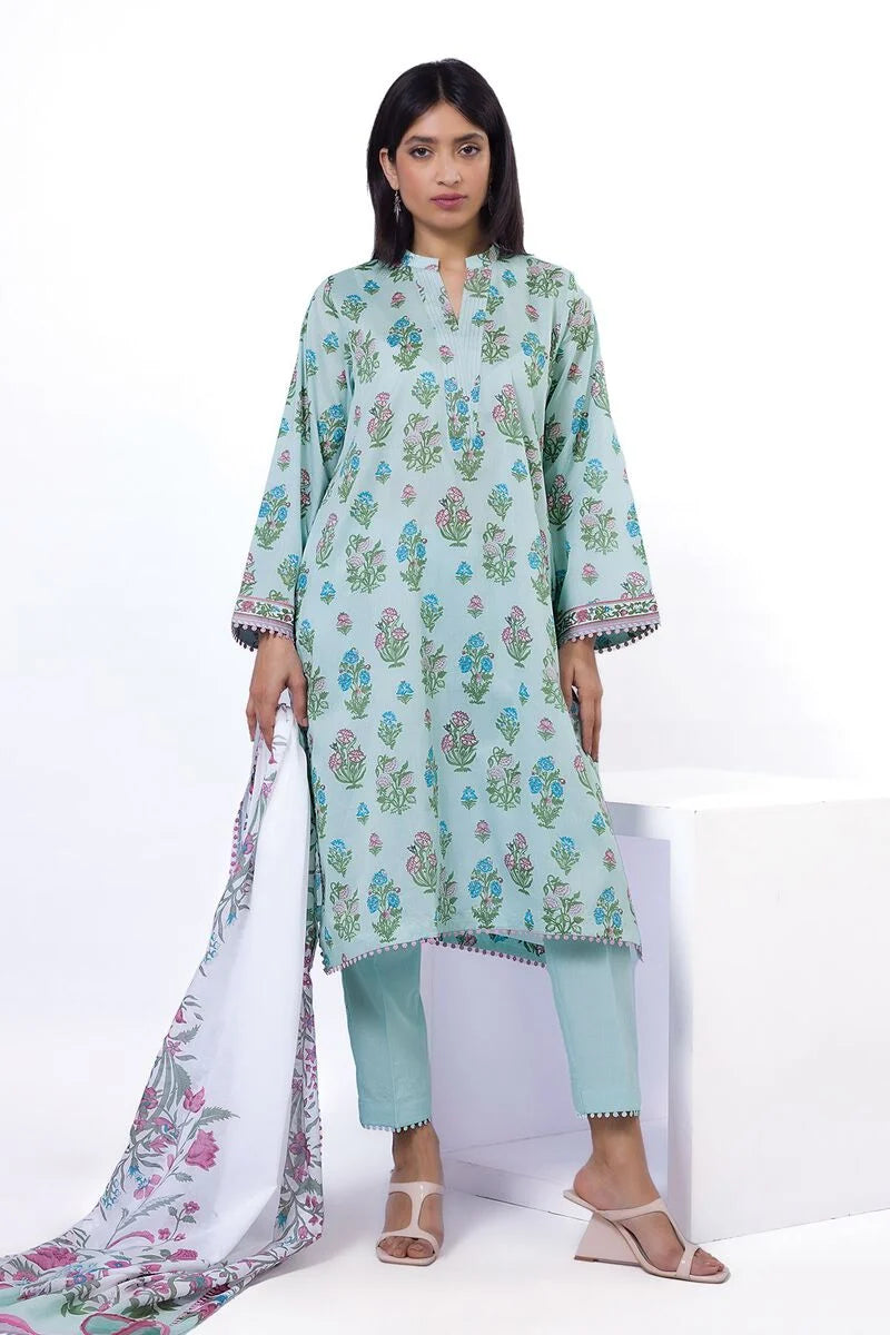 KHAADI | UNSTITCHED 3 PIECE PRINTED LAWN SUIT