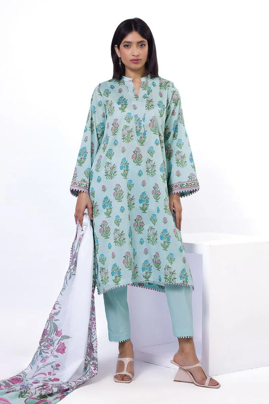 KHAADI | UNSTITCHED 3 PIECE PRINTED LAWN SUIT