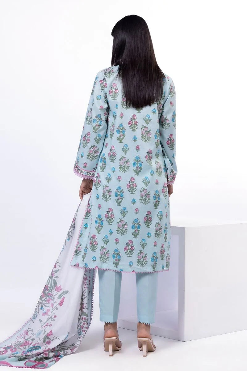 KHAADI | UNSTITCHED 3 PIECE PRINTED LAWN SUIT