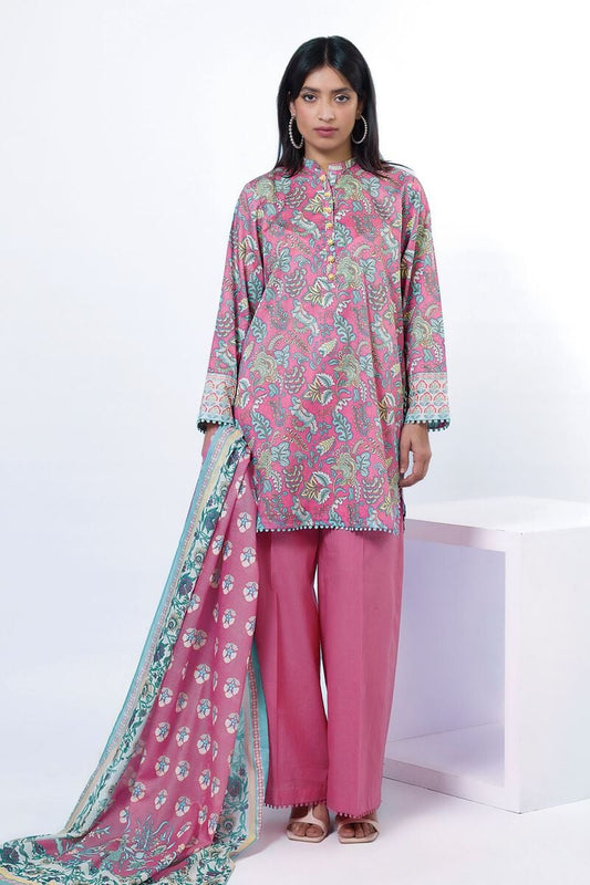 KHAADI | UNSTITCHED 3 PIECE PRINTED LAWN SUIT