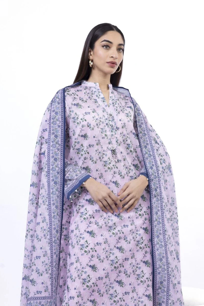 KHAADI | UNSTITCHED 3 PIECE PRINTED LAWN SUIT