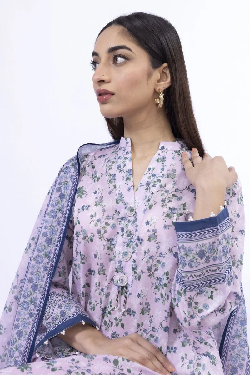KHAADI | UNSTITCHED 3 PIECE PRINTED LAWN SUIT