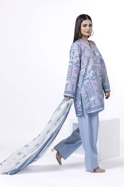 KHAADI | UNSTITCHED 3 PIECE PRINTED LAWN SUIT