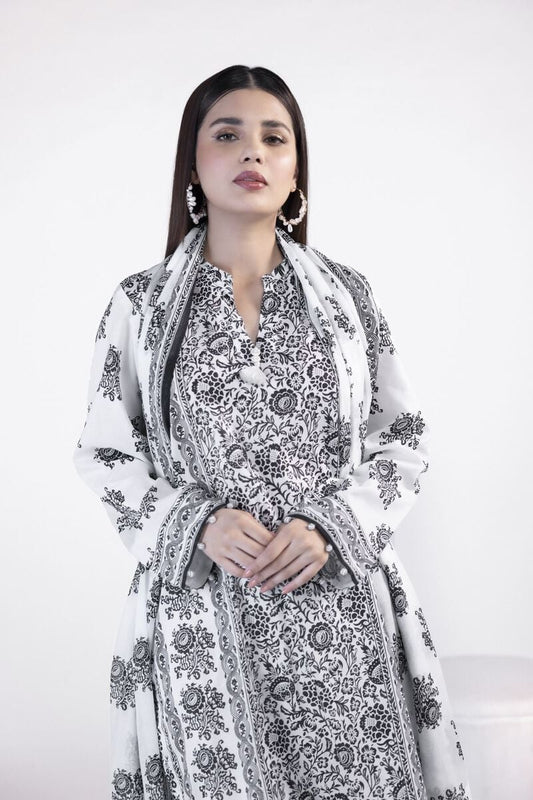 KHAADI | UNSTITCHED 3 PIECE EMBROIDERED LAWN SUIT