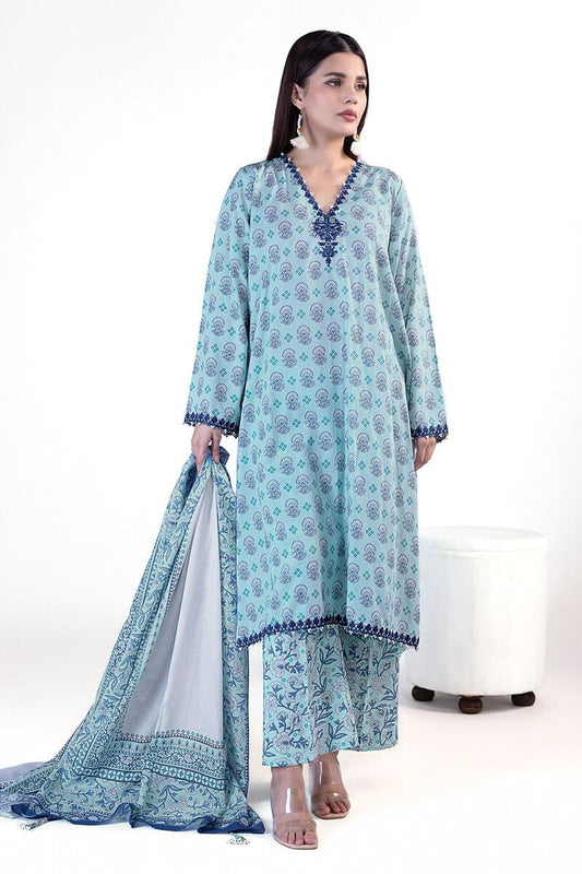 KHAADI | UNSTITCHED 3 PIECE EMBROIDERED LAWN SUIT