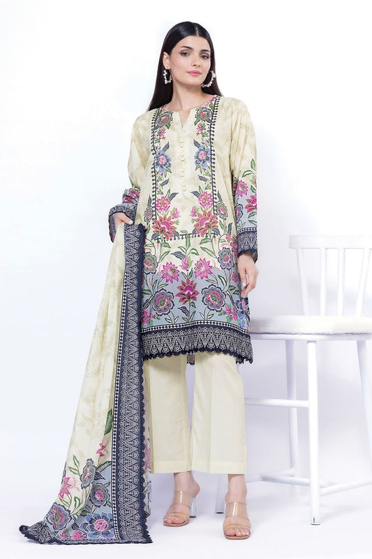 KHAADI | UNSTITCHED 3 PIECE PRINTED LAWN SUIT