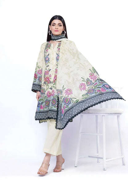 KHAADI | UNSTITCHED 3 PIECE PRINTED LAWN SUIT