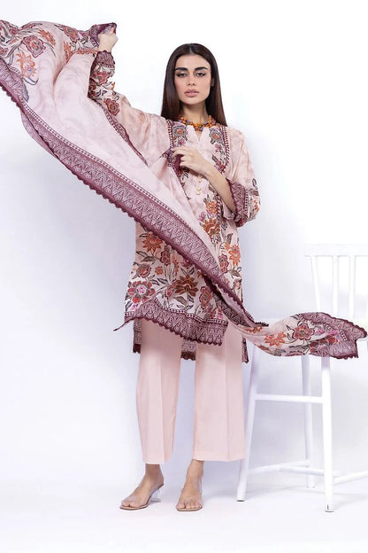 KHAADI | UNSTITCHED 3 PIECE PRINTED LAWN SUIT