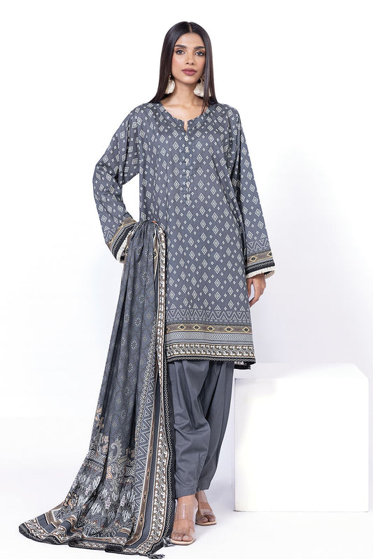 KHAADI | UNSTITCHED 3 PIECE PRINTED LAWN SUIT