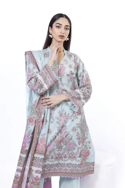 KHAADI | UNSTITCHED 3 PIECE PRINTED LAWN SUIT