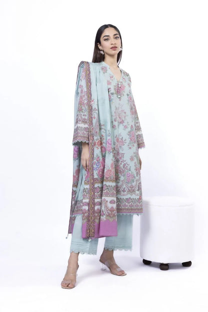 KHAADI | UNSTITCHED 3 PIECE PRINTED LAWN SUIT