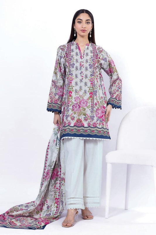 KHAADI | UNSTITCHED 3 PIECE PRINTED LAWN SUIT