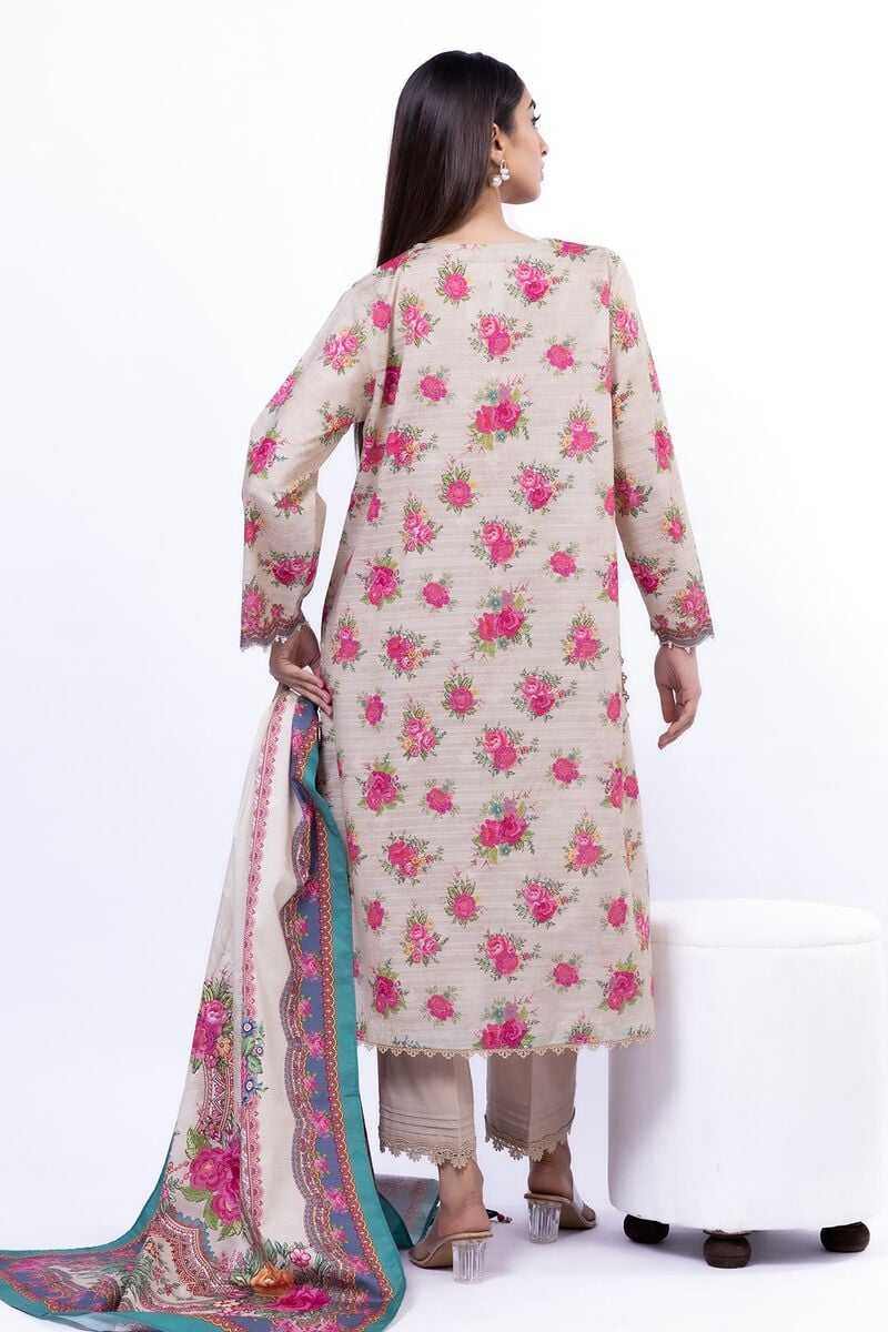 KHAADI | UNSTITCHED 3 PIECE PRINTED LAWN SUIT