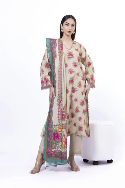 KHAADI | UNSTITCHED 3 PIECE PRINTED LAWN SUIT