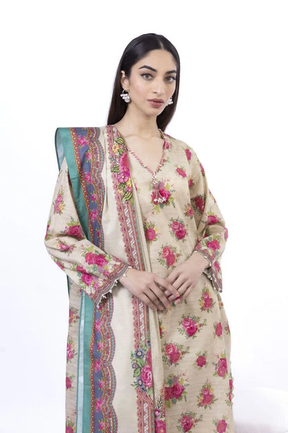 KHAADI | UNSTITCHED 3 PIECE PRINTED LAWN SUIT