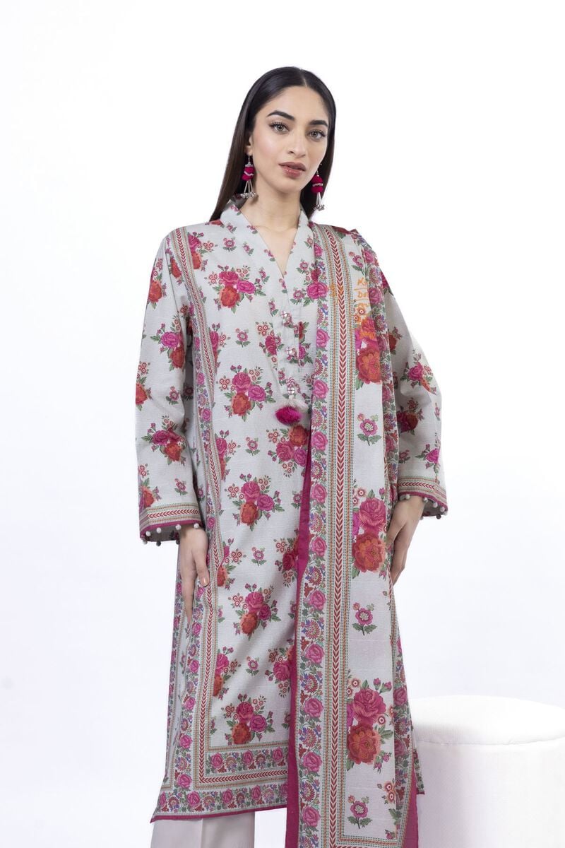 KHAADI | UNSTITCHED 3 PIECE PRINTED LAWN SUIT