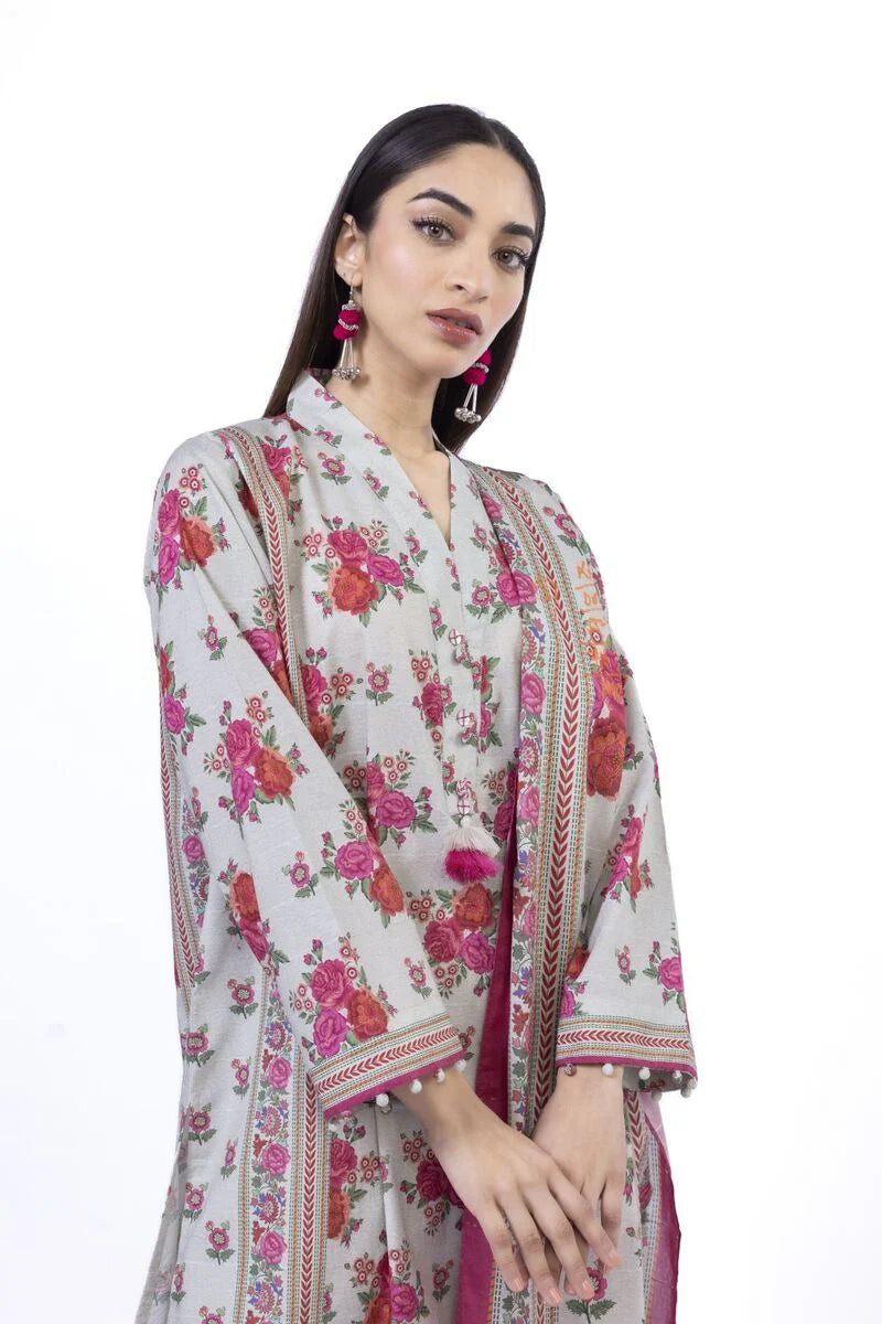 KHAADI | UNSTITCHED 3 PIECE PRINTED LAWN SUIT