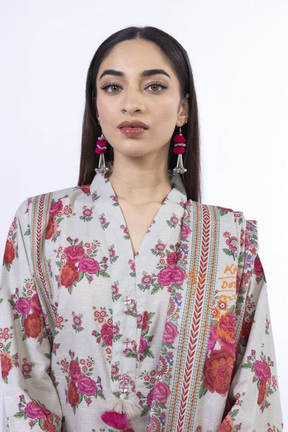 KHAADI | UNSTITCHED 3 PIECE PRINTED LAWN SUIT