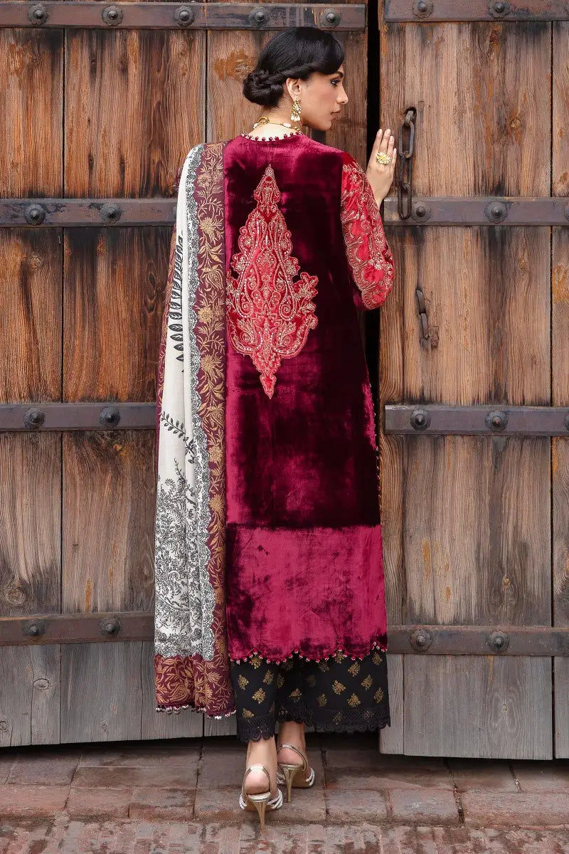 Sana Safinaz | Unstitched 3Pc Winter Luxury - Velvet | 04