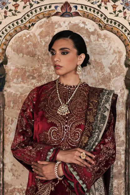 Sana Safinaz | Unstitched 3Pc Winter Luxury - Velvet | 04