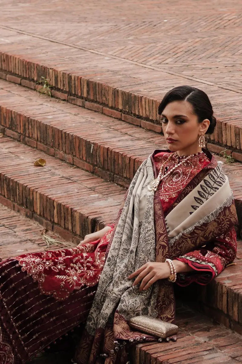 Sana Safinaz | Unstitched 3Pc Winter Luxury - Velvet | 04