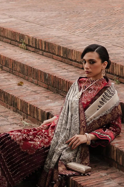 Sana Safinaz | Unstitched 3Pc Winter Luxury - Velvet | 04